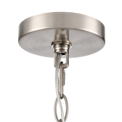 22.25'' Beverlly Brushed Nickel 5 Light Chandelier