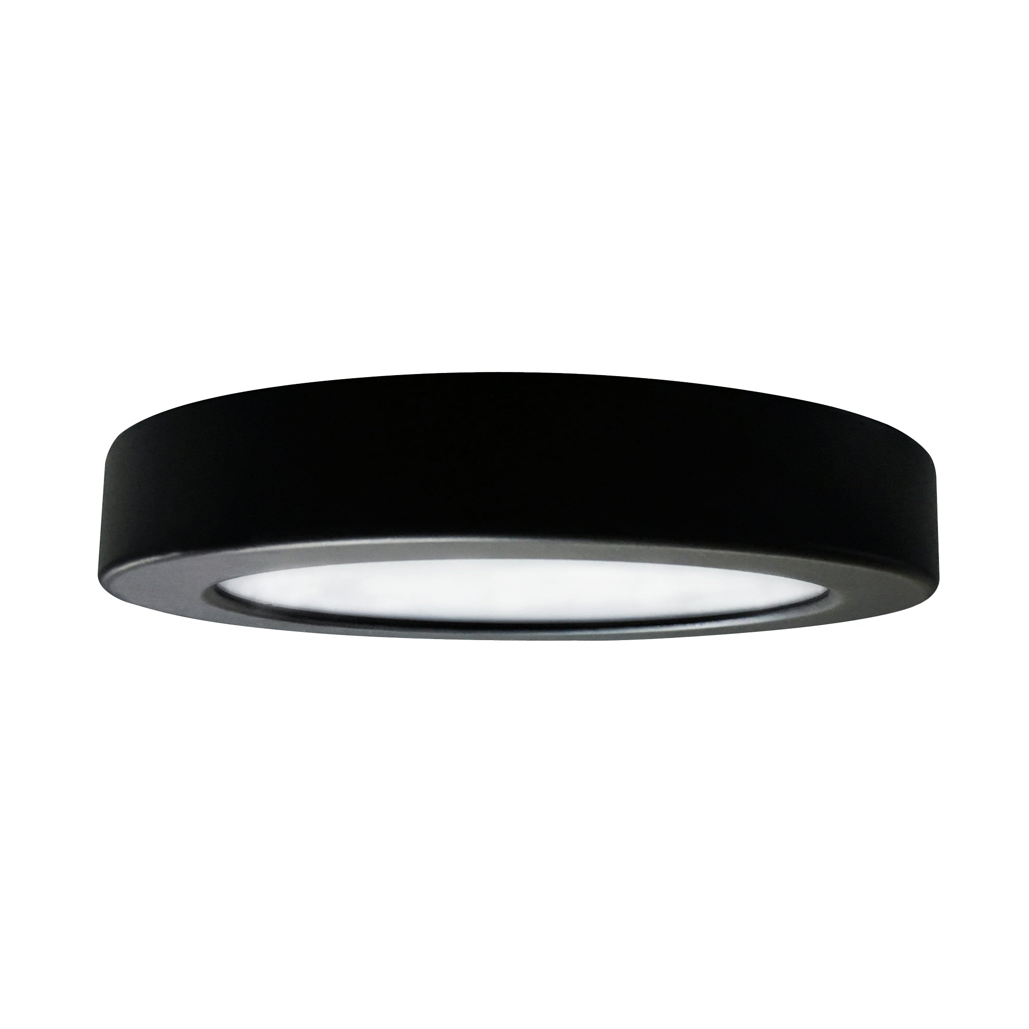 7-inch-Black-Flush-Mount-Light-with-3000K-Light-and-14W-Output