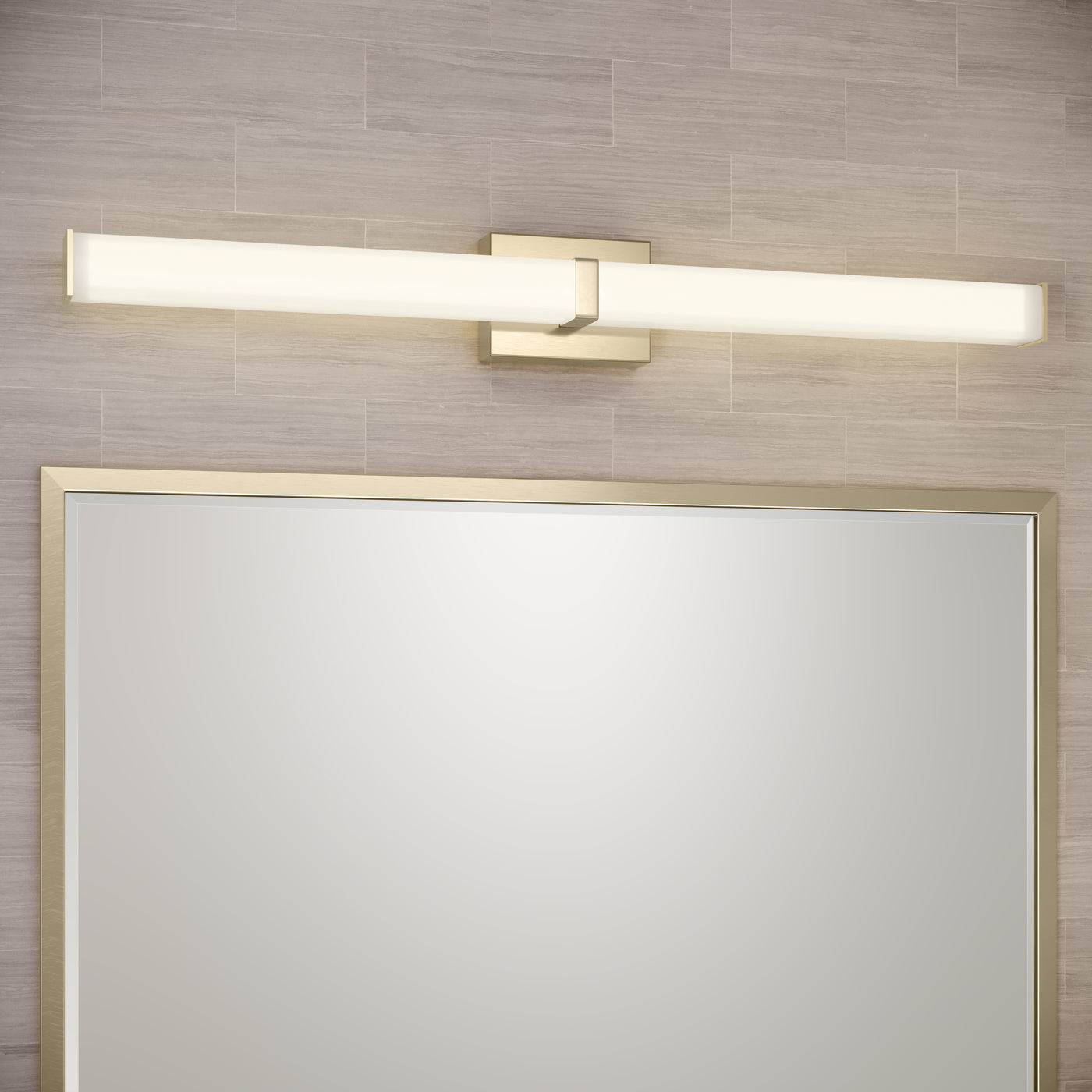 36'' Tron Modern Gold  Vanity Light