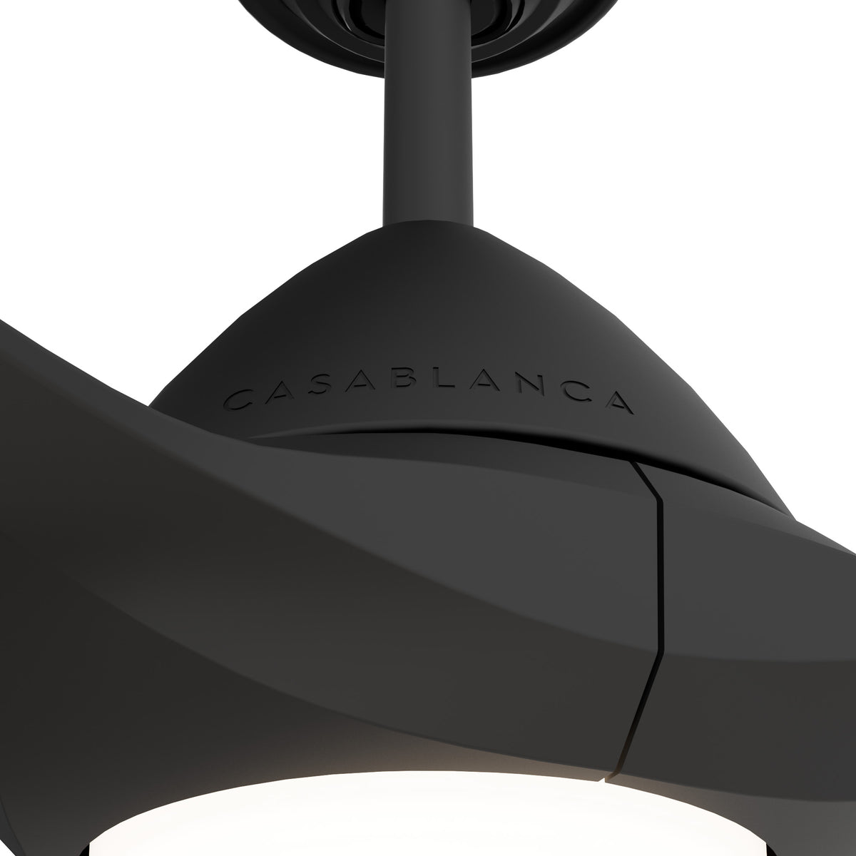 Casablanca 56 inch Surea ENERGY STAR® Matte Black Damp Rated Ceiling Fan with LED Light Kit and Wall Control and Handheld Remote
