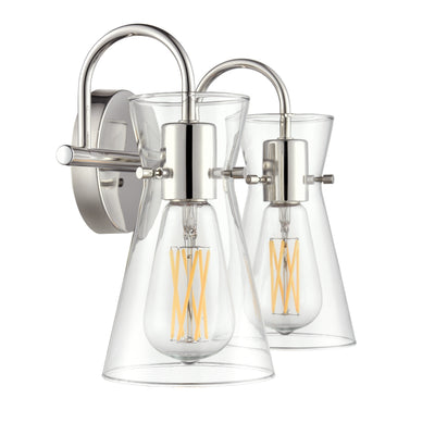 13.5'' Camellia Polished Nickel 2 Light Bath Vanity