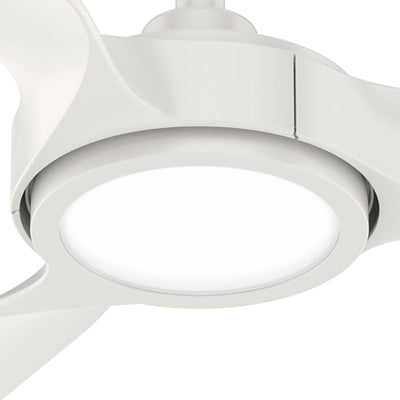 44 inch Zentech Wi-Fi ENERGY STAR® Fresh White Damp Rated Ceiling Fan with LED Light Kit and Handheld Remote