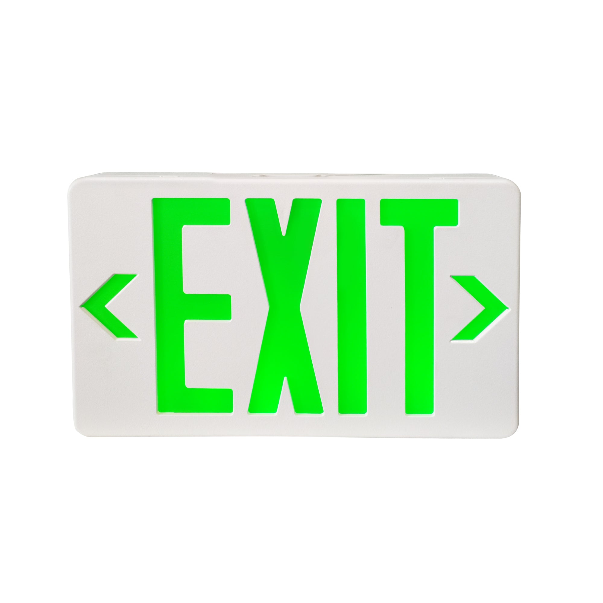 11.75-inch White Double Face Exit Sign with 4.4W Output