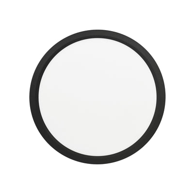 12-inch Matte Black Flush Mount Light