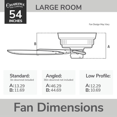 Casablanca 54 inch Panama ENERGY STAR® Brushed Nickel Ceiling Fan with Handheld Remote