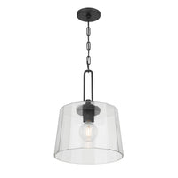 18'' Diamara Matte Black 1 Light Pendant