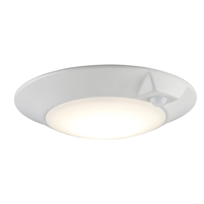 6-inch White Wall Light with 5-CCT Selectable White and 14W Output