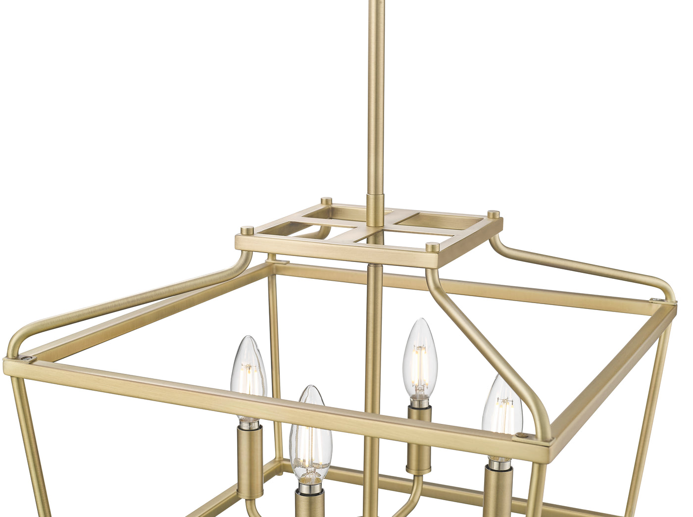 13'' Nellita Vintage Brass 4 Light Pendant