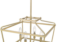 13'' Nellita Vintage Brass 4 Light Pendant