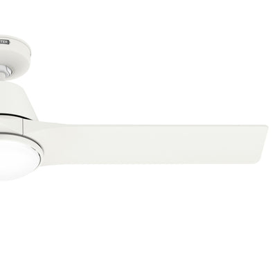 52 inch Aeronaut  Wi-Fi ENERGY STAR® Matte White Damp Rated Ceiling Fan with LED Light Kit and Handheld Remote