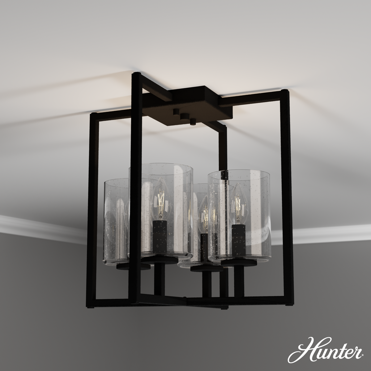 Beverly Glen 24-inch 2-light Matte Bronze Vanity Light with Amber Glass