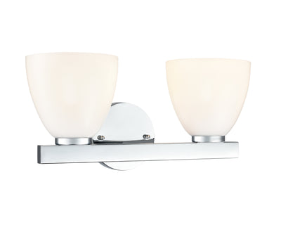 15.75'' Apria Polished Chrome 2 Light Bath Vanity
