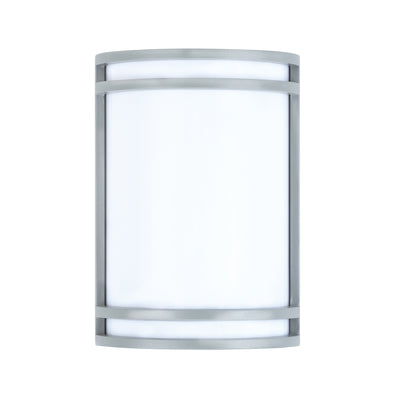 10-inch Brushed Aluminum Outdoor Wall Sconce