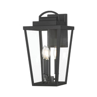 9'' Brenwick Powder Coated Black 3 Light Lantern
