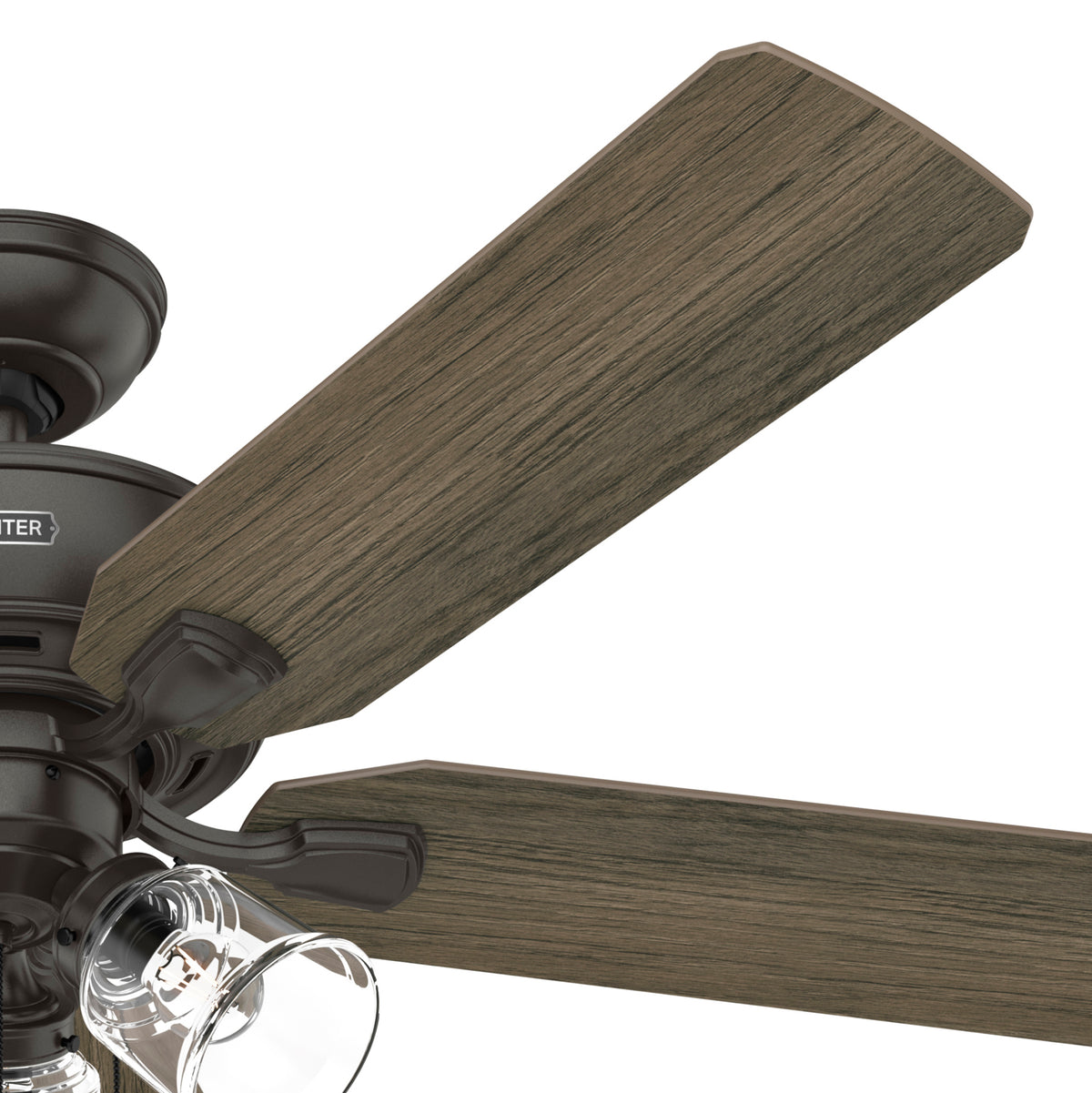 52 inch Rosner Noble Bronze Ceiling Fan with LED Light Kit and Pull Chain