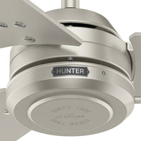 52 inch Cassius Matte Nickel Damp Rated Ceiling Fan and Pull Chain