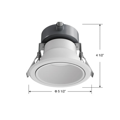 4-inch White Commercial Wall Light with 3-CCT Selectable White
