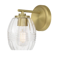 5.25'' Miravelle Vintage Brass 1 Light Wall Sconce