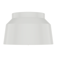 Cranbrook 11.5-inch 1-light Dove Grey Flush Mount Ceiling Light with Metal Shade