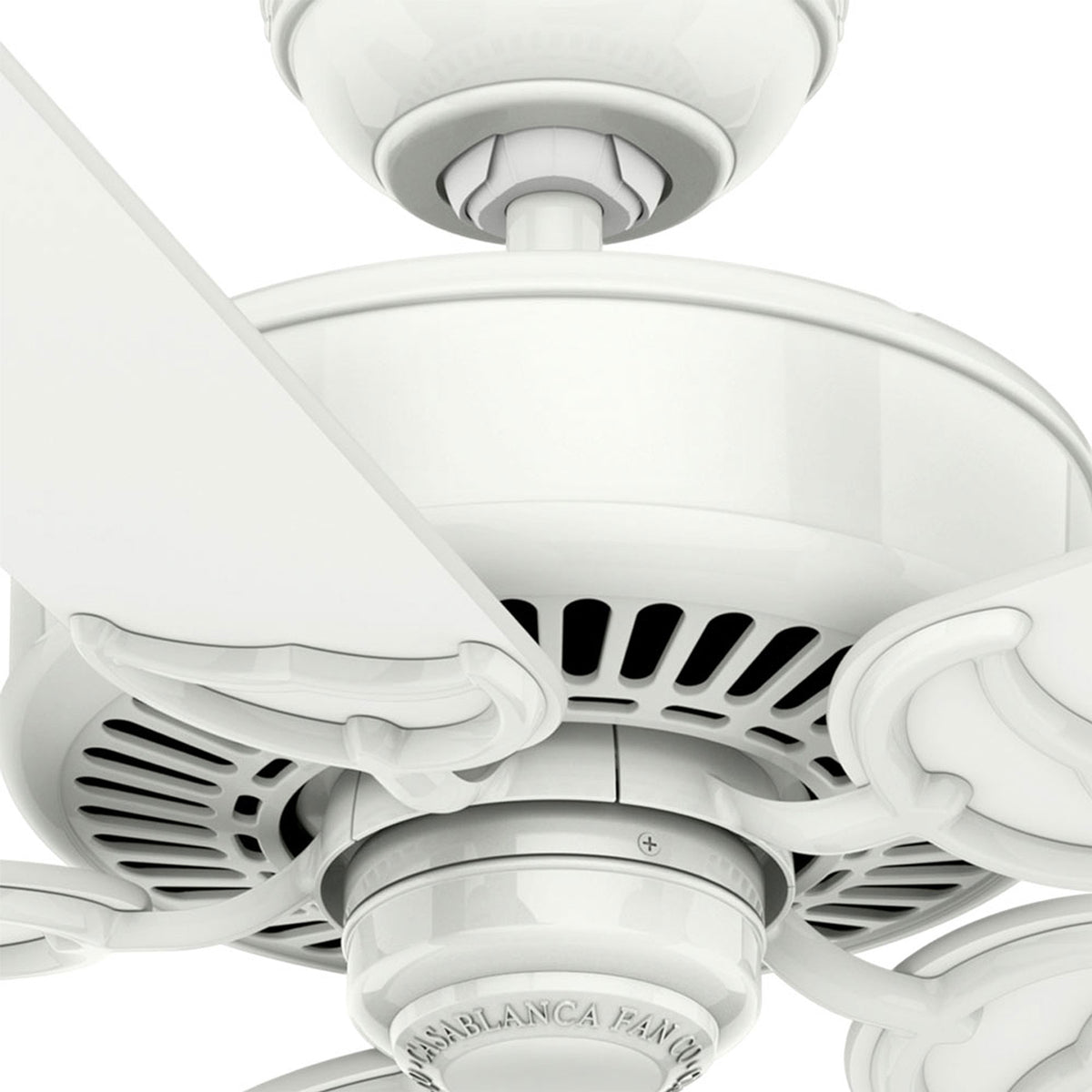 Casablanca 54 inch Panama ENERGY STAR® Snow White Ceiling Fan and Handheld Remote