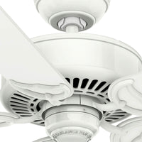 Casablanca 54 inch Panama ENERGY STAR® Snow White Ceiling Fan and Handheld Remote