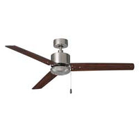 52 Inch Aldea II AC Brushed Nickel Reversible Ceiling Fan 3-Blade