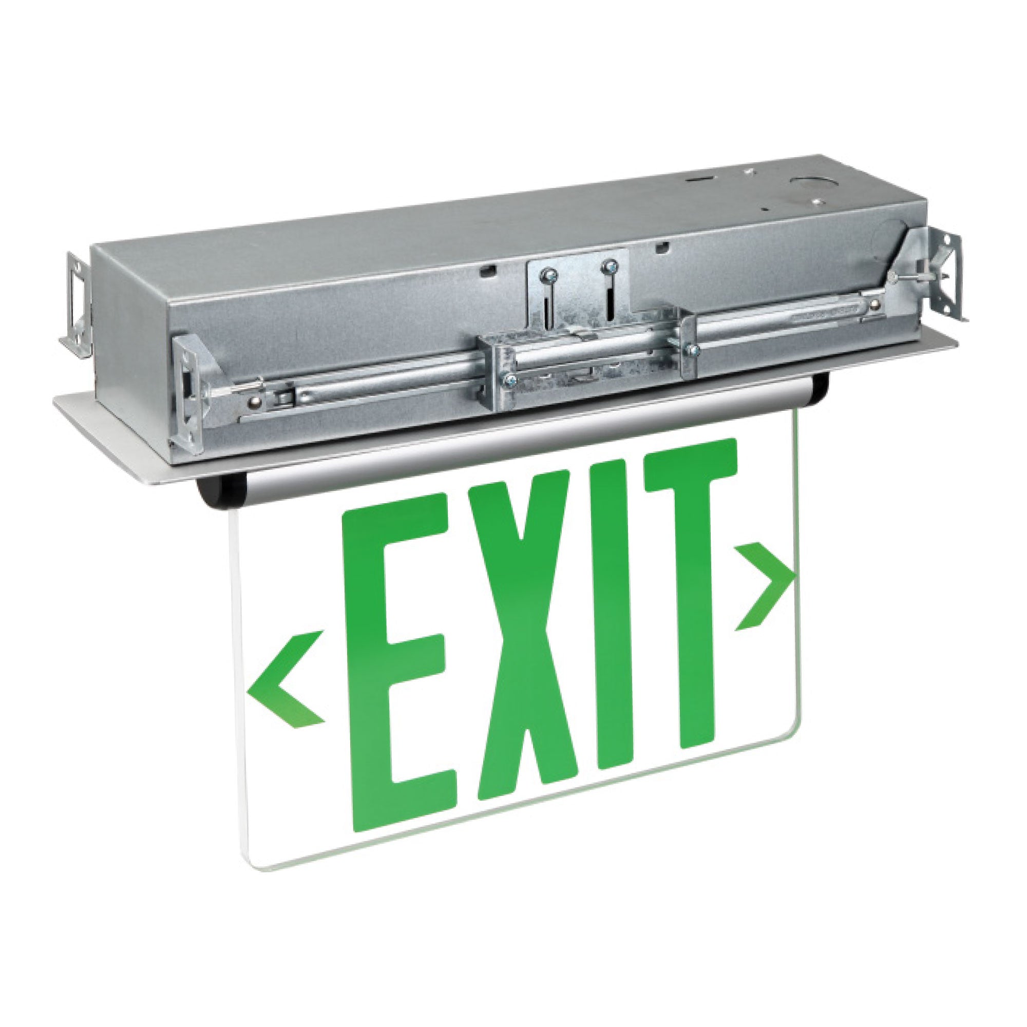 15.75-inch Green Single Face Exit Sign