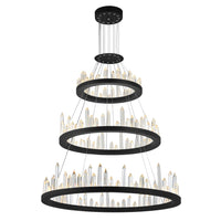 Juliette Integrated LED 32 Inch Black Chandelier