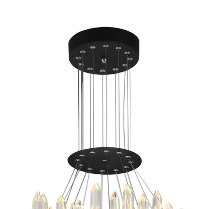 Juliette Integrated LED 32 Inch Black Chandelier
