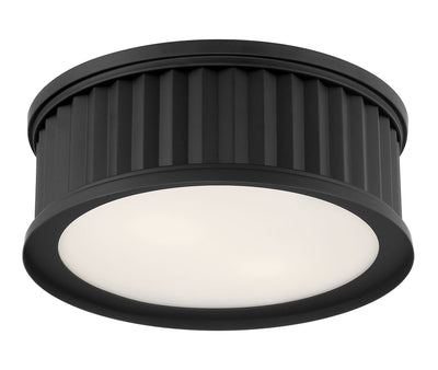 5.25'' Corvella Matte Black 2 Light Flush Mount