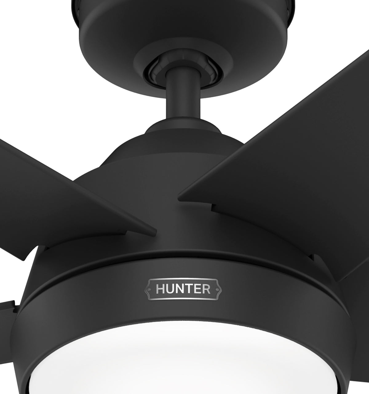 52 inch Skyflow Matte Black WeatherMax Indoor / Outdoor Ceiling Fan with LED Light Kit and Wall Control