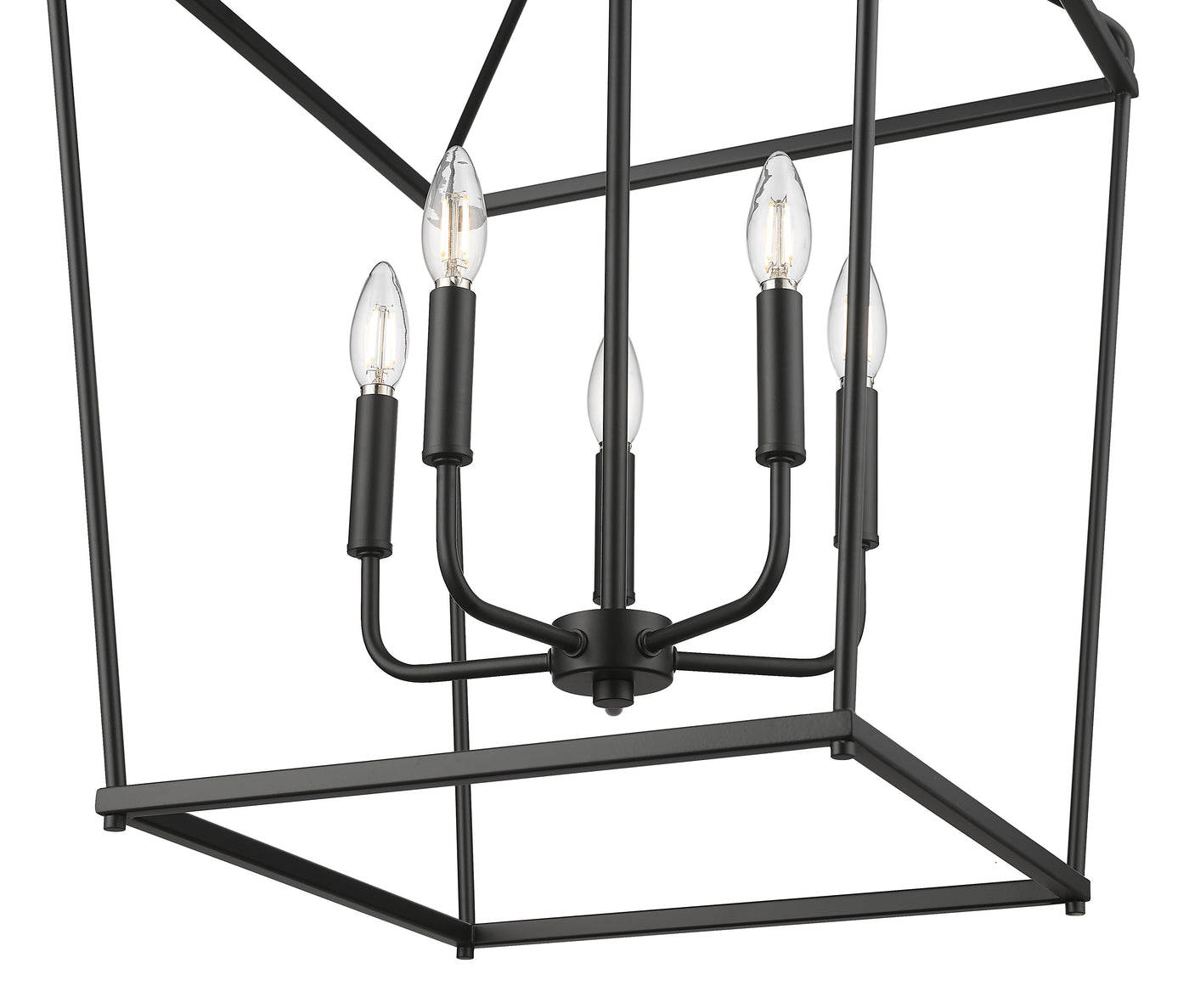 25'' Nellita Matte Black 5 Light Pendant