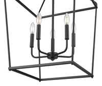 25'' Nellita Matte Black 5 Light Pendant
