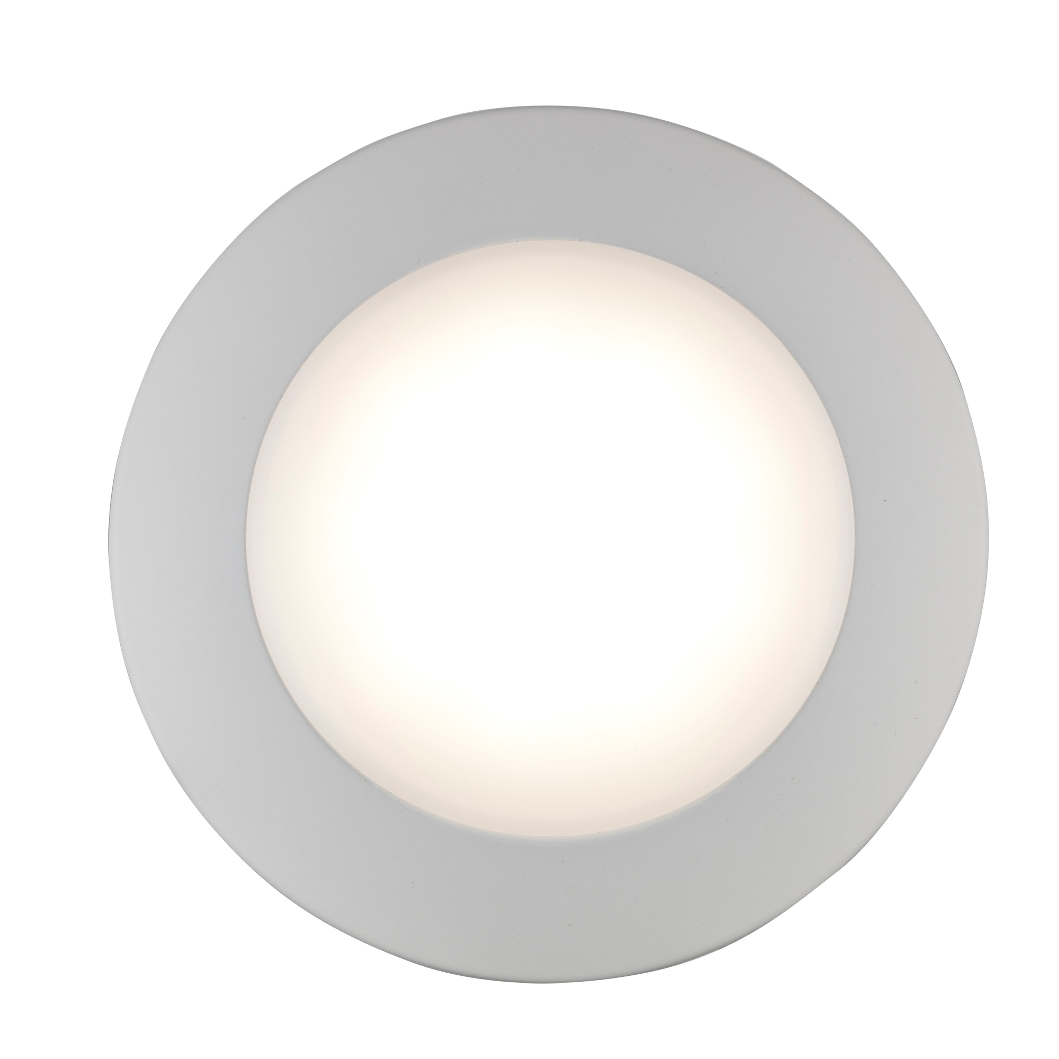 6-inch White Wall Light with 3000K Light