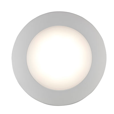 6-inch White Wall Light with 3000K Light