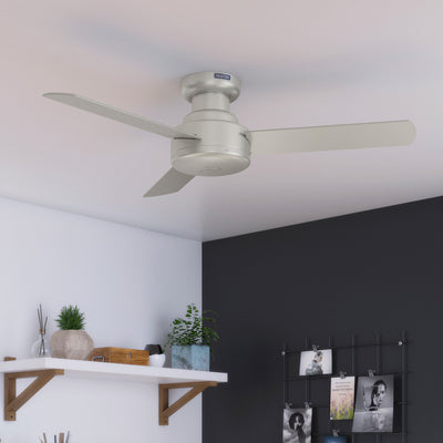 44 inch Presto Matte Nickel Low Profile Ceiling Fan and Wall Control
