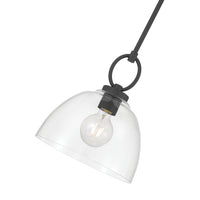 11.5'' Velto Matte Black 1 Light Pendant