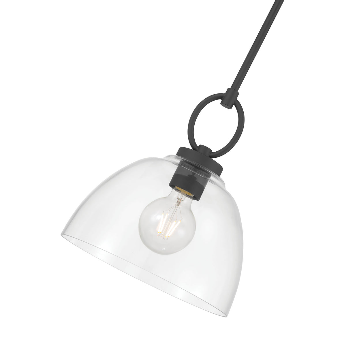 11.5'' Velto Matte Black 1 Light Pendant