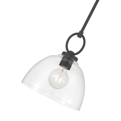 11.5'' Velto Matte Black 1 Light Pendant