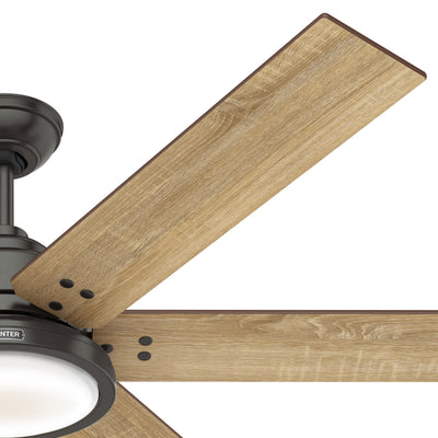 60 inch Warrant ENERGY STAR® Noble Bronze Ceiling Fan with LED Light Kit and Wall Control