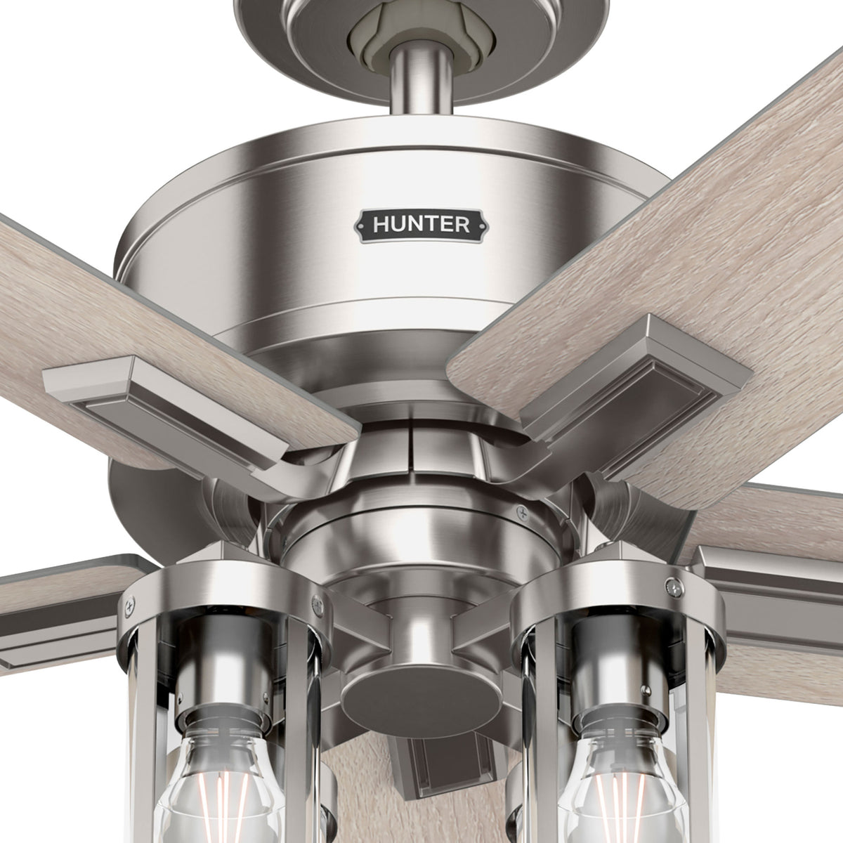 52 inch Astwood II  Brushed Nickel Ceiling Fan with LED Light Kit and Handheld Remote