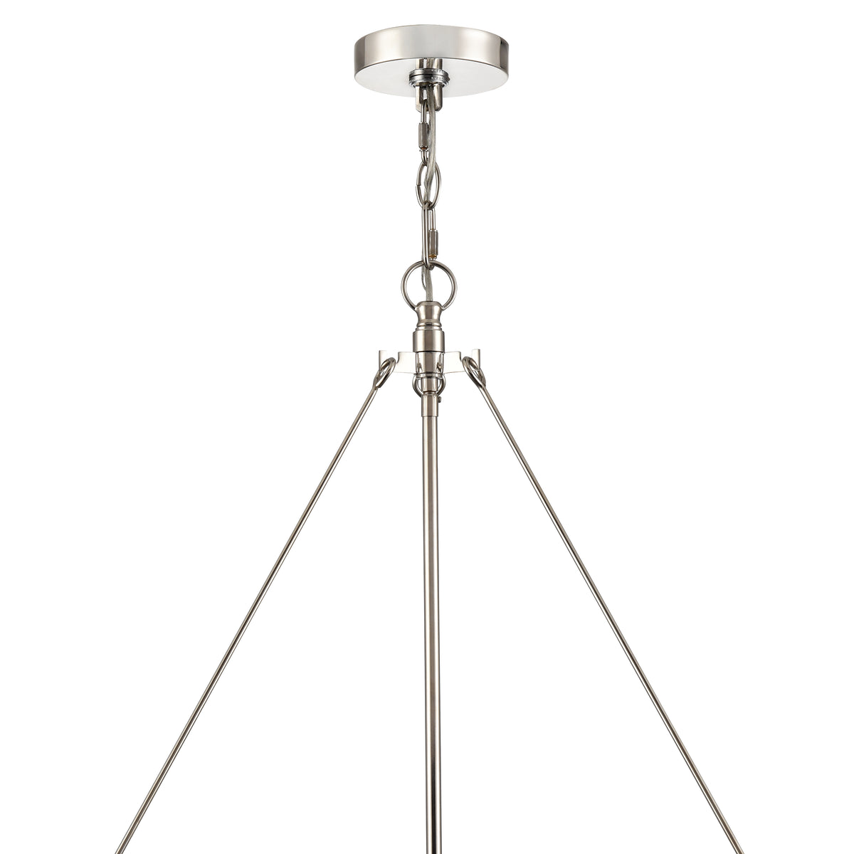 25'' Bennetti Polished Nickel 5 Light Pendant