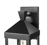 6.25'' Yates Powder Coated Black 1 Light Wall Sconce