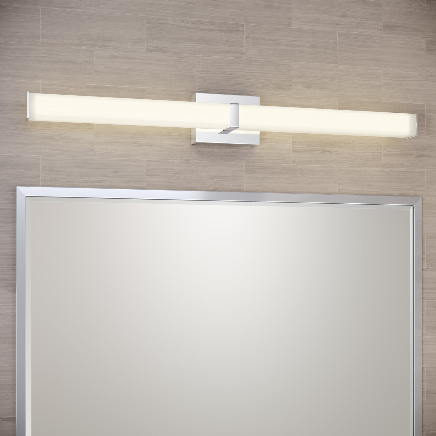 36'' Tron Chrome  Vanity Light