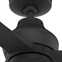 60 inch Mazzini ENERGY STAR® Matte Black Damp Rated Ceiling Fan and Handheld Remote