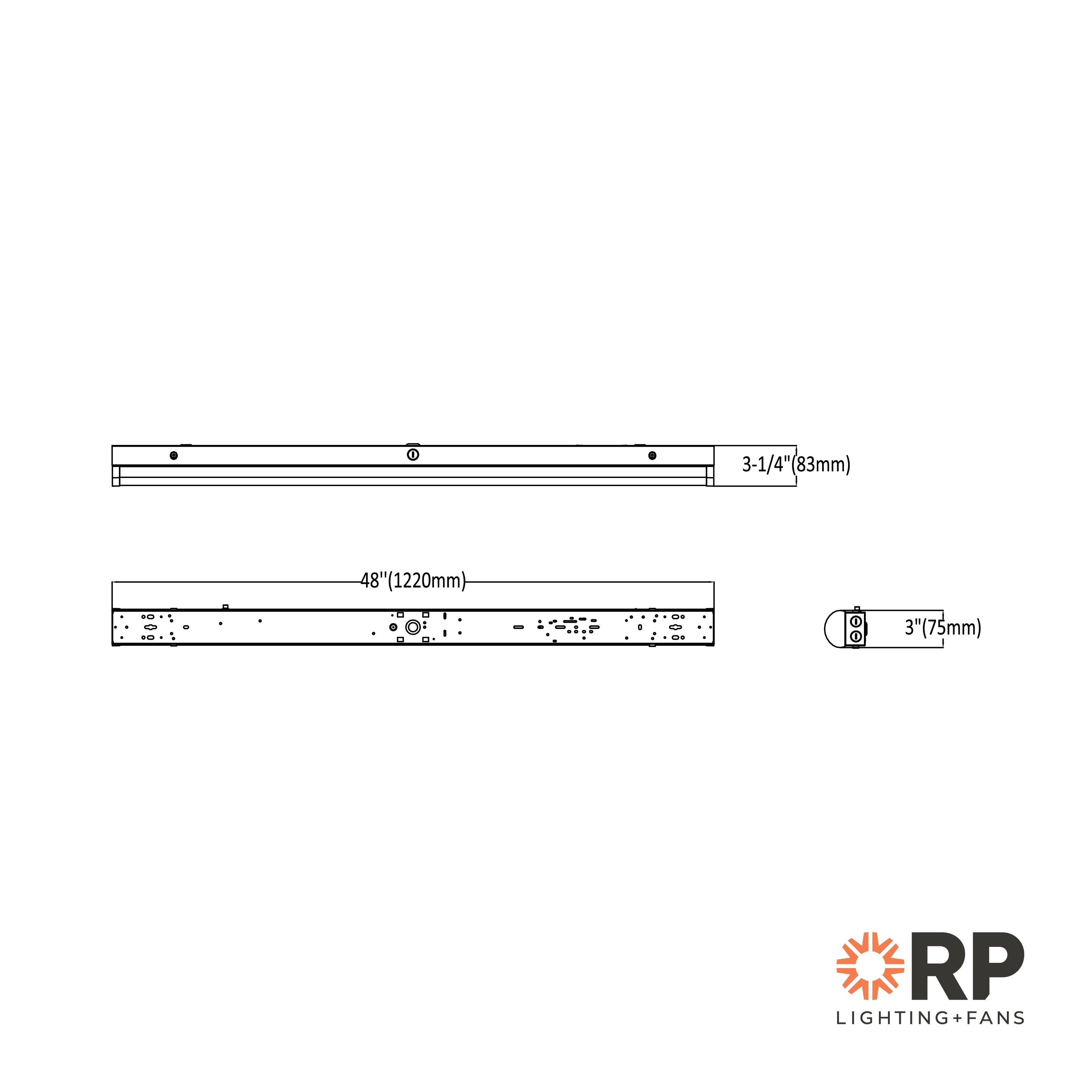 4-foot White Strip Light with 3-CCT Selectable White and Motion Sensor
