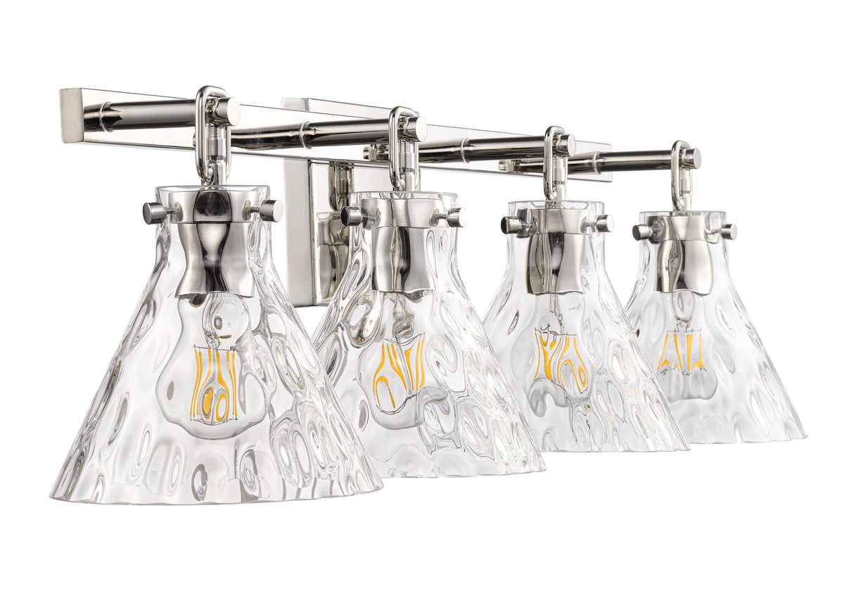 34.75'' Barlon Polished Nickel 4 Light Bath Vanity