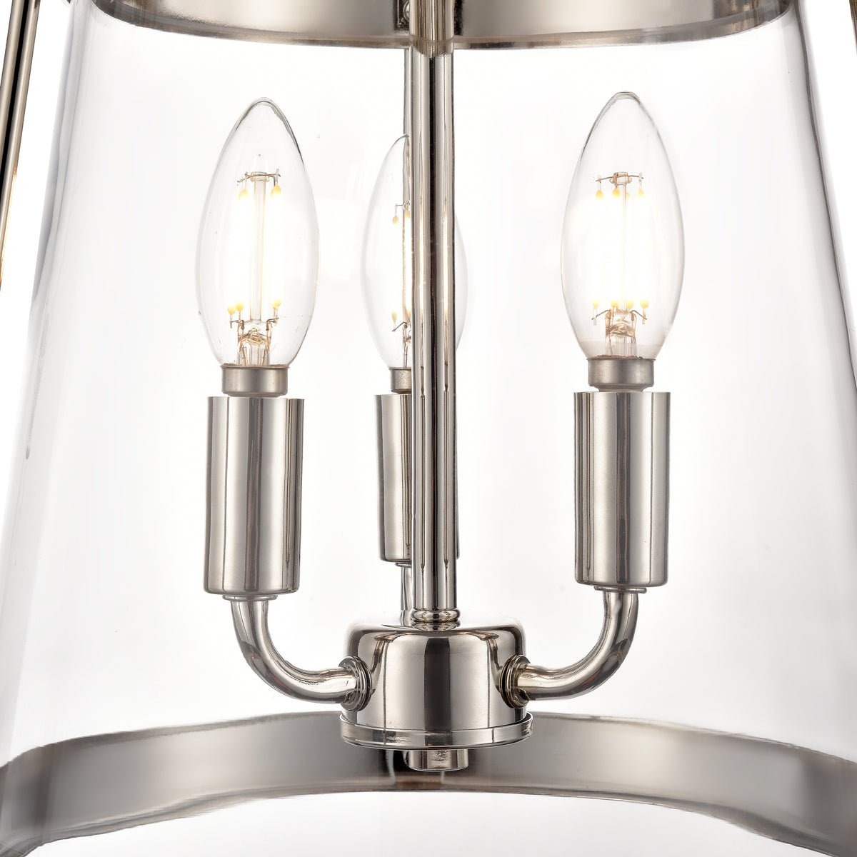 21.75'' Adabella Polished Nickel 3 Light Pendant