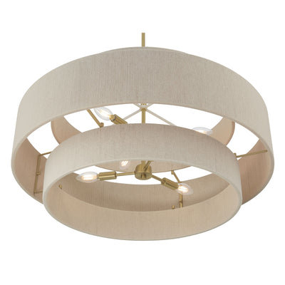 20.5'' Helbert Vintage Brass 6 Light Pendant
