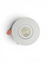 4-inch White Recessed Light with 3000K Light and Frosted Lens